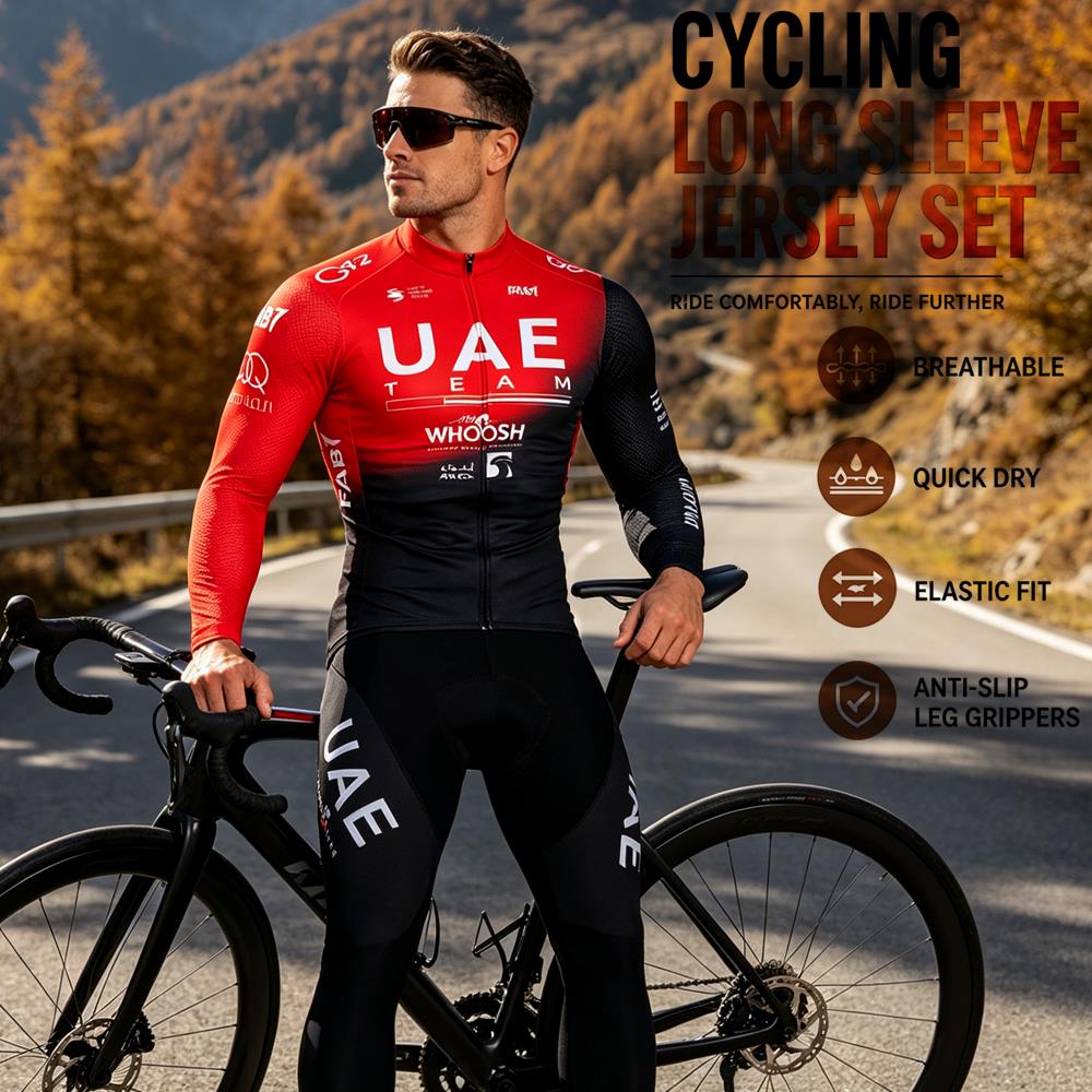 Summer Clothing Men Sale - Lente Zomer Lange Mouwen Fietsjersey Set