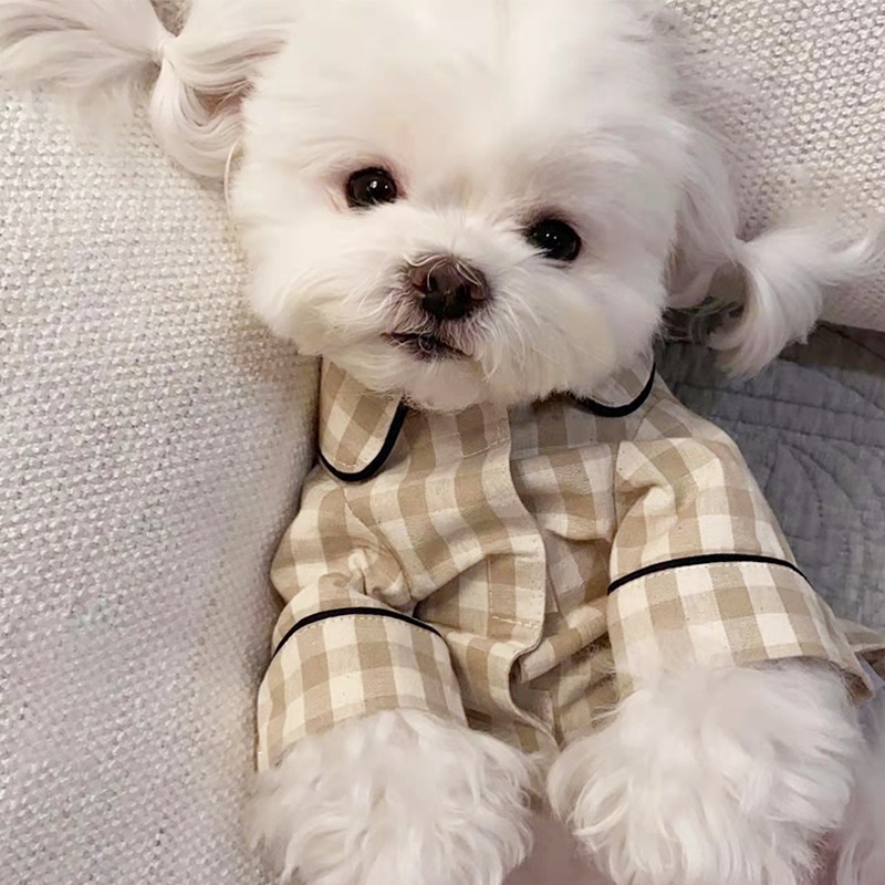 Summer Dog Clothing - Leuke geruite hondenshirt zomer huisdierkleding mode