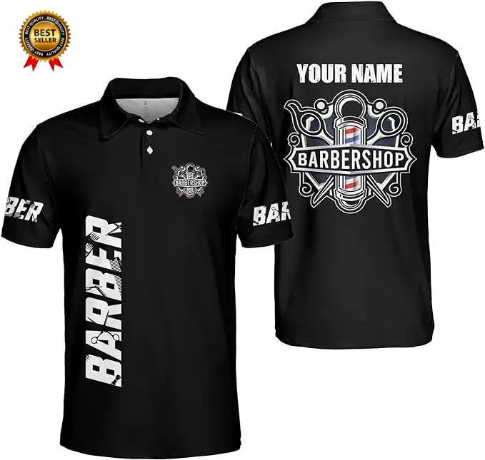 Summer Clothing Names - 2025 Kapper Poloshirts met korte mouwen