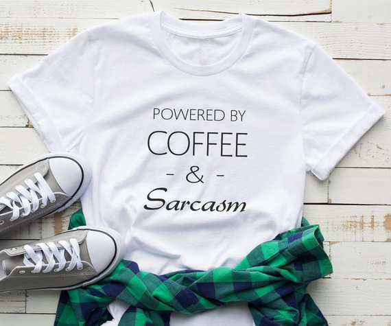 Summer Clothing Quotes - Sugarbaby koffie en sarcasme shirt tshirt