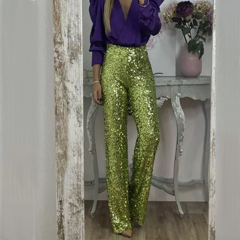 Summer Clothing Wraps - BKLD Party Glitter Broek Casual Slim