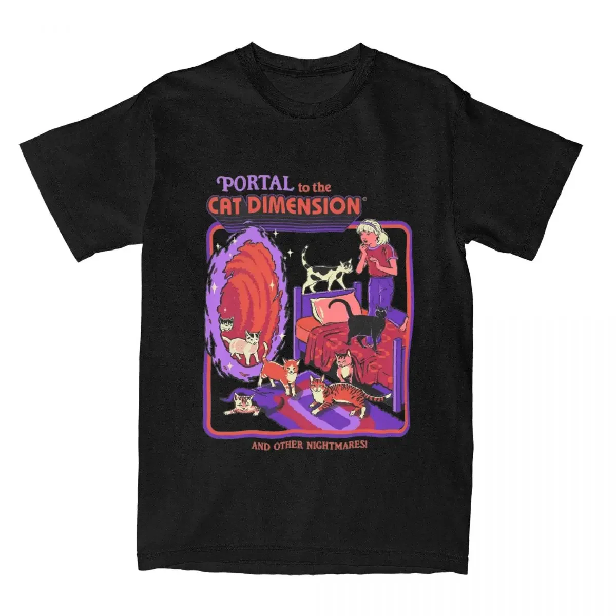 Summer Clothing Ideas For Women - Cat Dimension Vintage Horror Dark Art