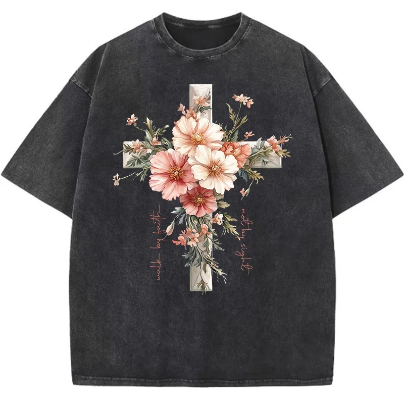 Summer Clothing Quotes - Bloemen christelijke shirts Jezus het licht