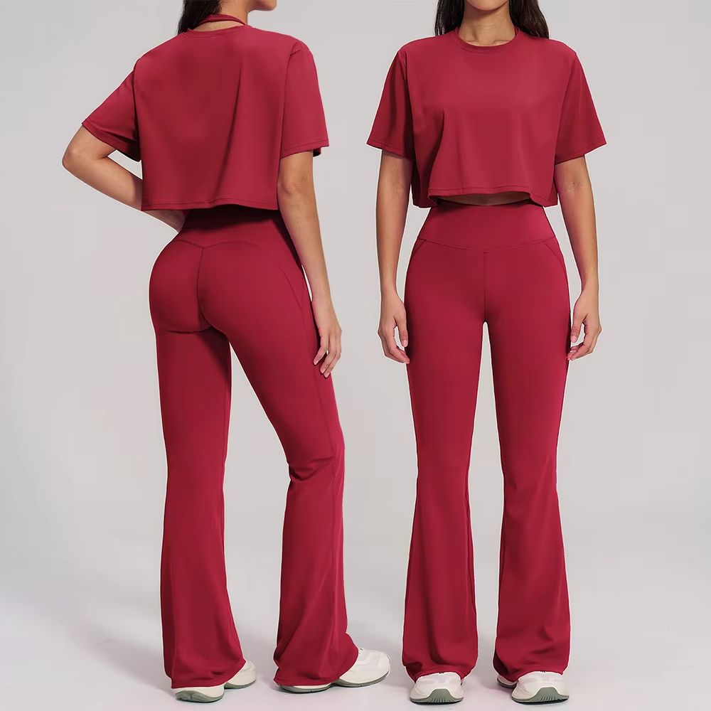 Summer Clothing Logo - 2-delige yogaset sportoutfit gympak dames trainingspak