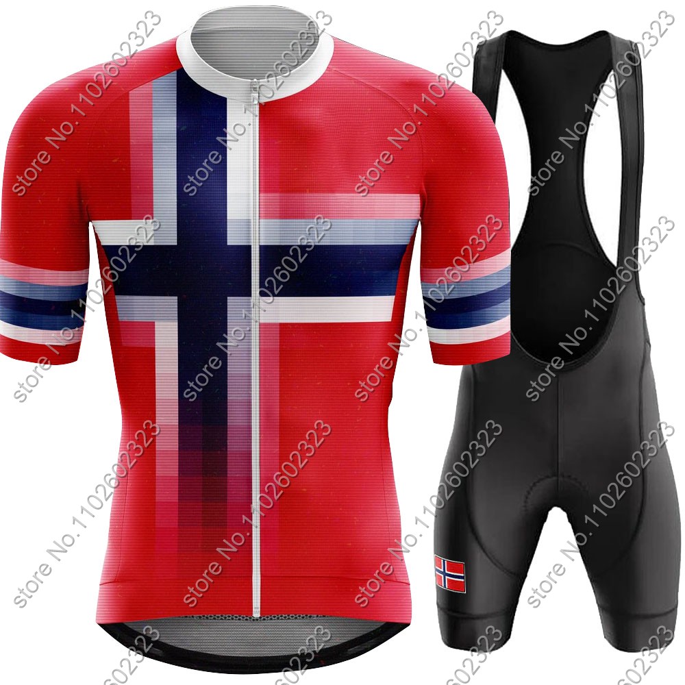 Summer Clothing Men Sale - 2024 Norway Fietsshirt Nationale Team Set