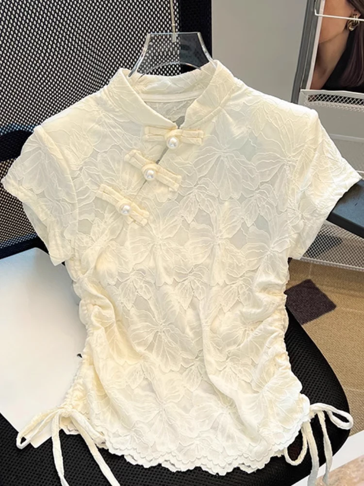Chinese Styl Shirts Stand Hals - Summer Clothing Drawing recensie en prijs