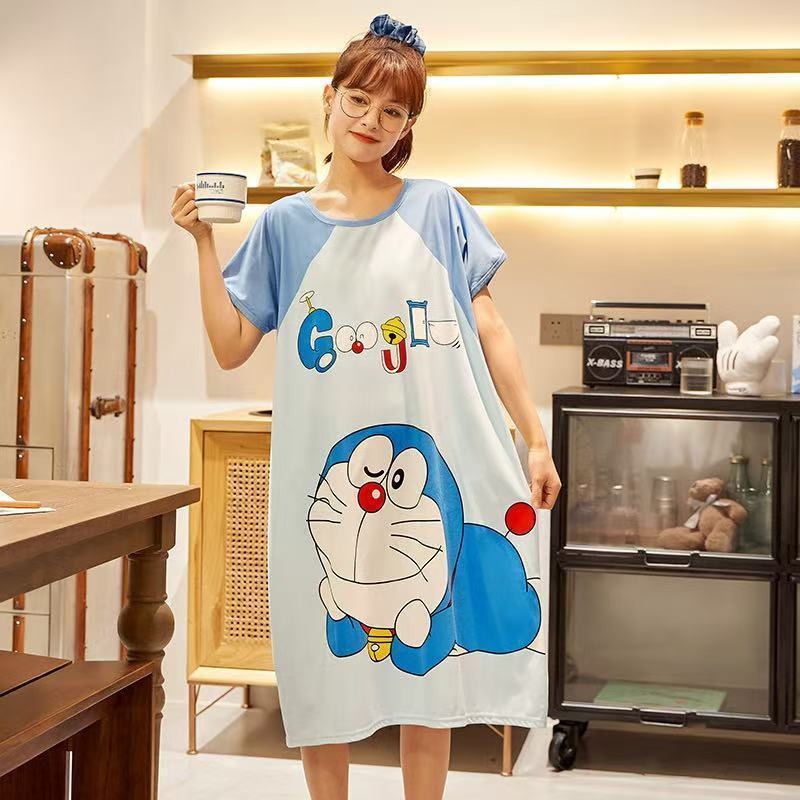 Doraemon schattig nachthemd vo - Summer Nights Clothing recensie en prijs