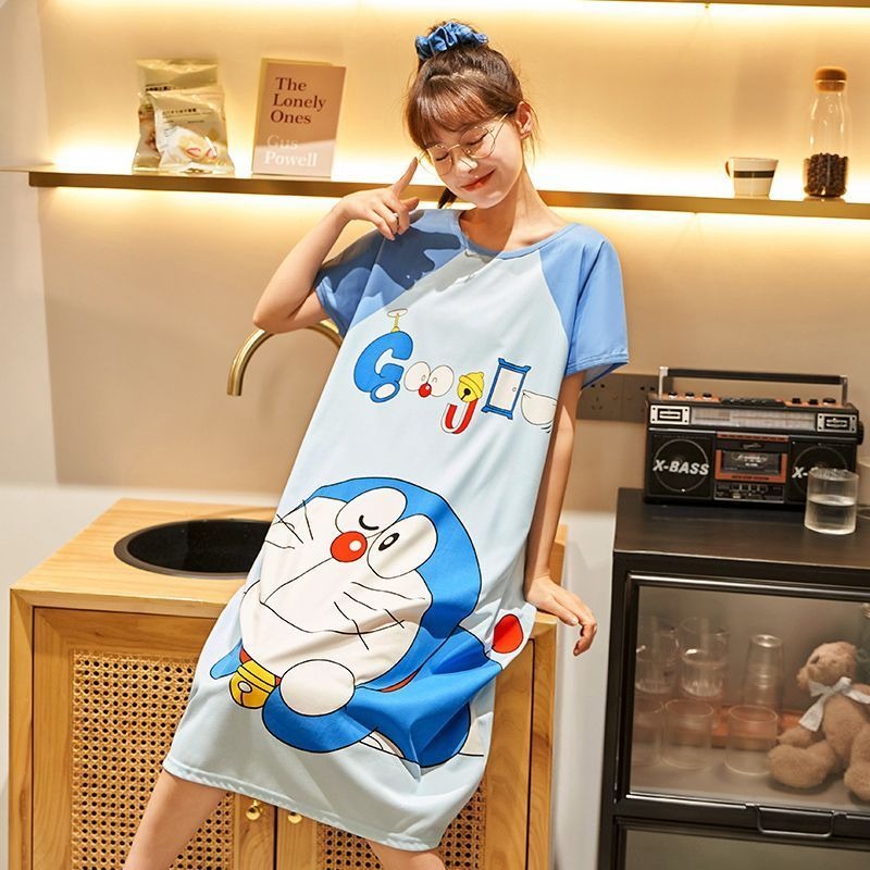Doraemon schattig nachthemd vo - Summer Nights Clothing recensie en prijs