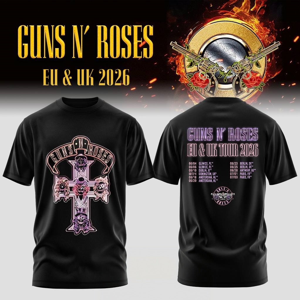 Guns N Roses EU & UK TOUR 2026 - Summer Clothing Uk recensie en prijs