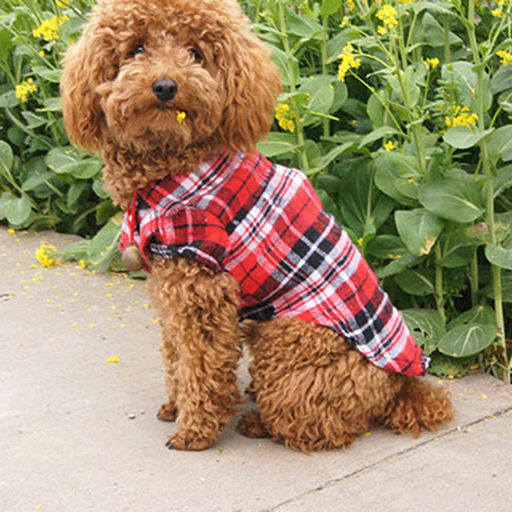 Hond Puppy Geruit Shirt Hond T - Summer Dog Clothing recensie en prijs