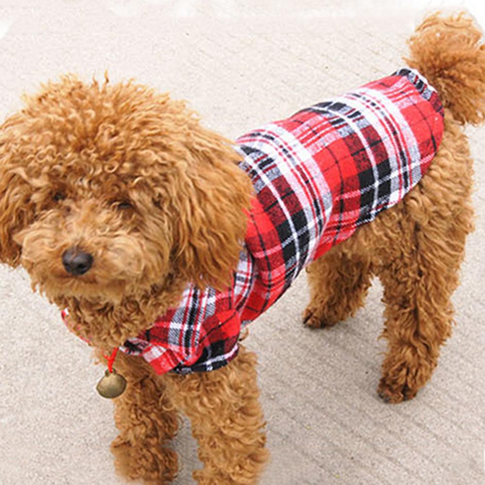 Hond Puppy Geruit Shirt Hond T - Summer Dog Clothing recensie en prijs