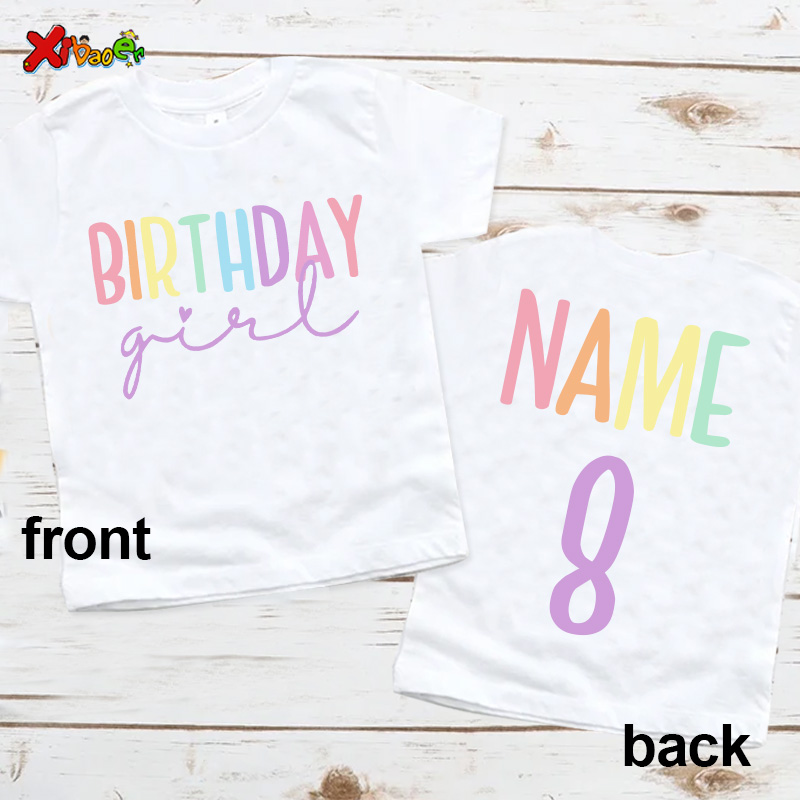 Verjaardag meisje T-shirt fees - Summer Clothing Names recensie en prijs