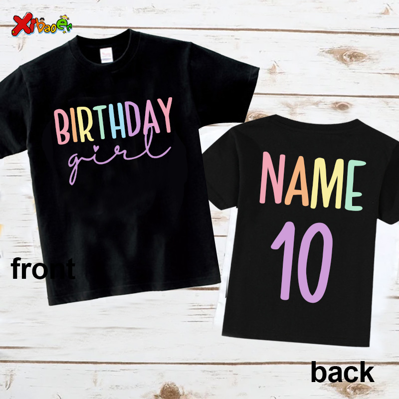 Verjaardag meisje T-shirt fees - Summer Clothing Names recensie en prijs